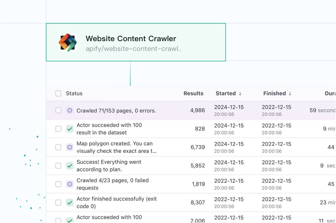 Ingest entire websites automatically...
